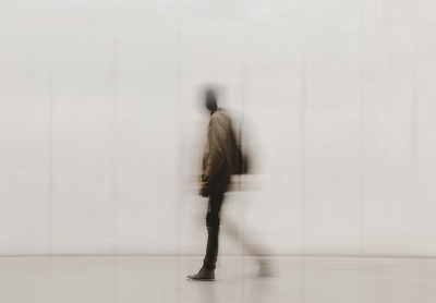 Blurred Walking Figure